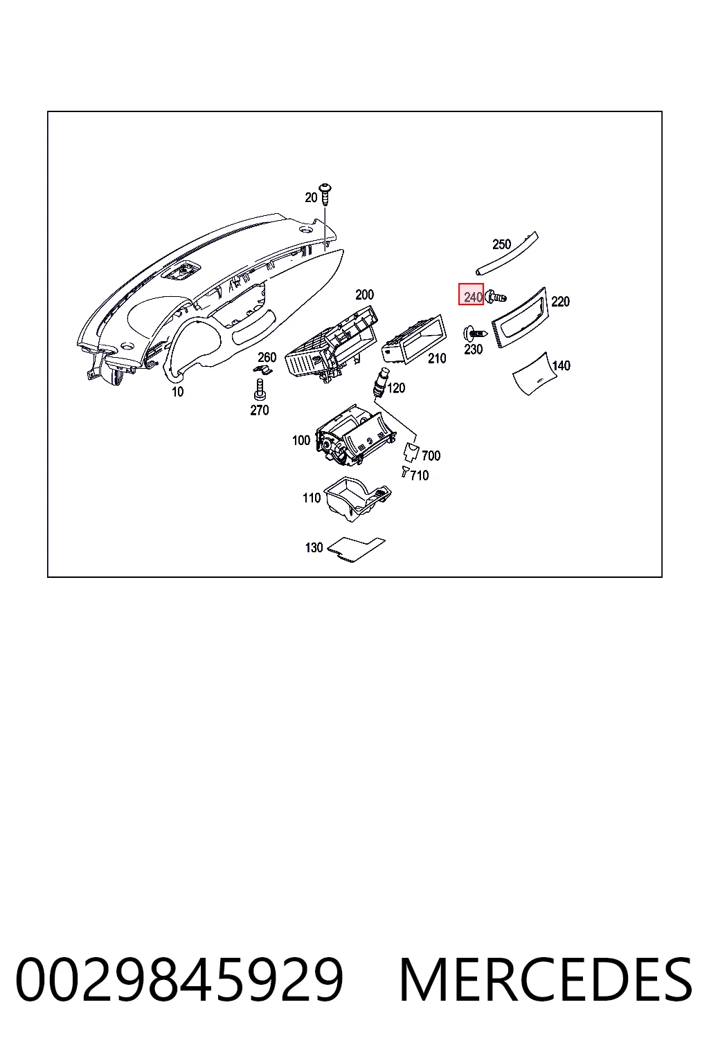 0029845929 Mercedes