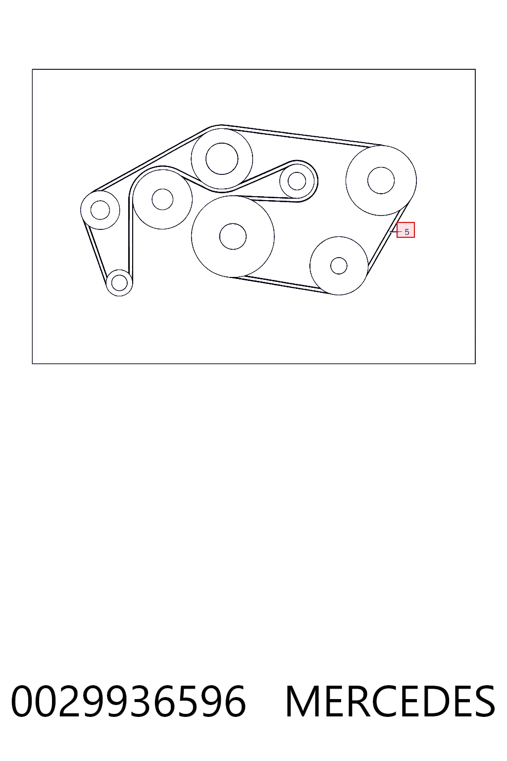 Ремень кондиционера Ford JK61004B