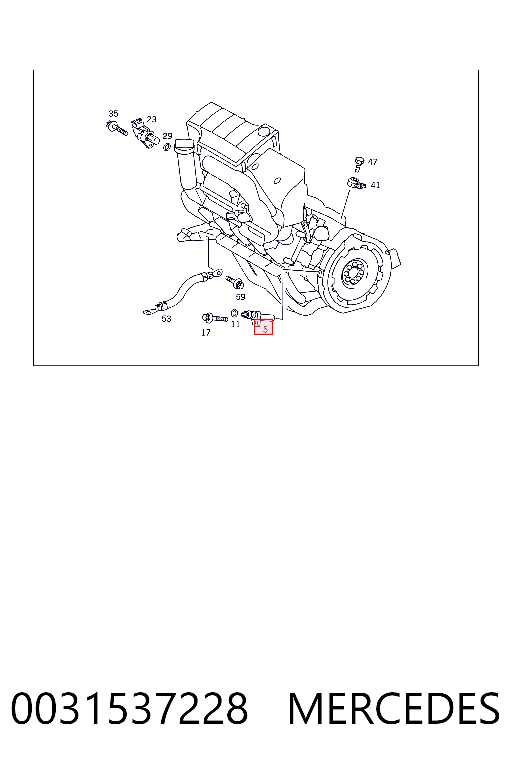 0031537228 Mercedes ДПКВ