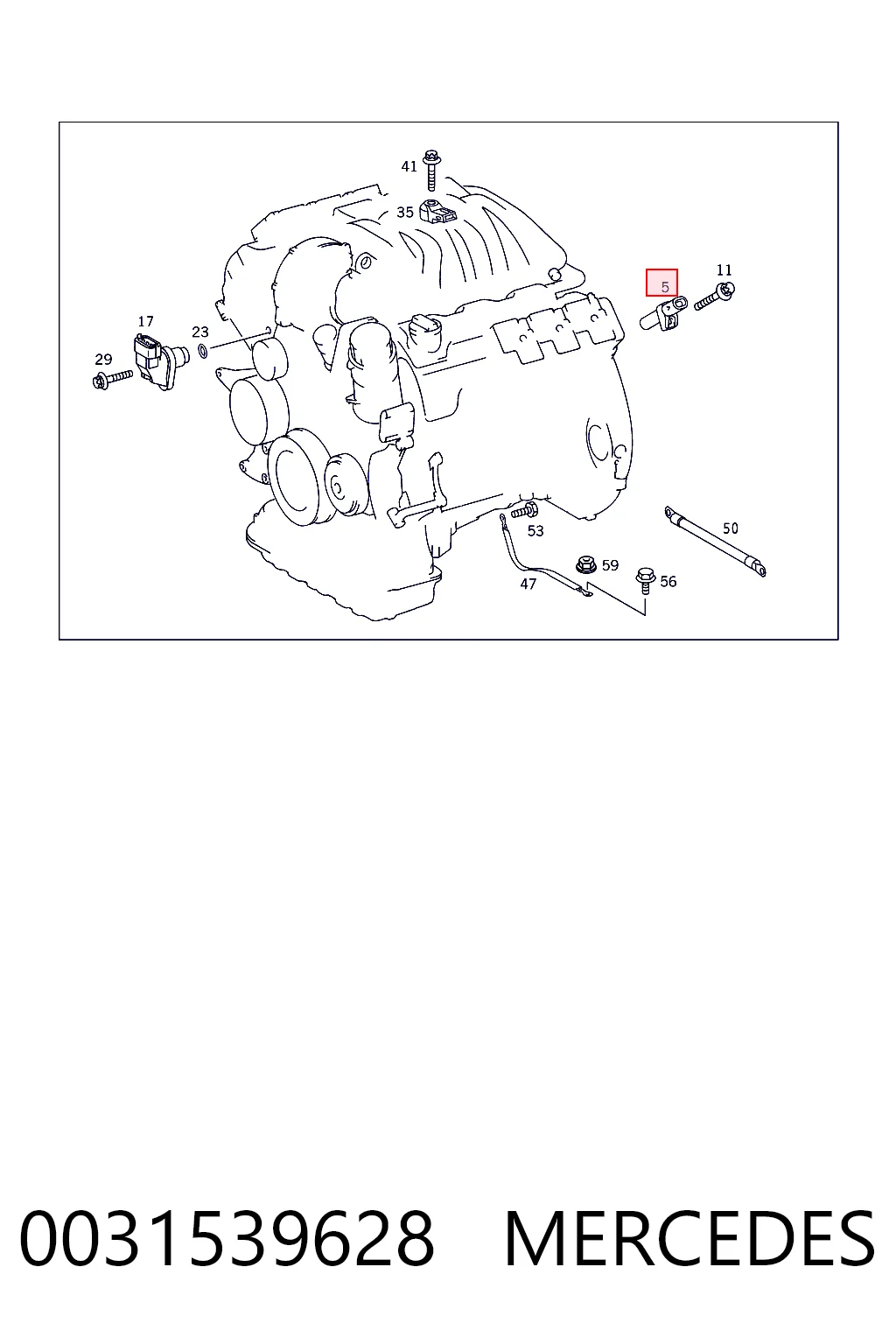 0031539628 Mercedes ДПКВ