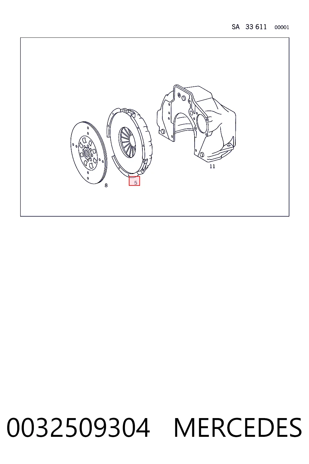Нажимной диск сцепления на Mercedes Benz Truck TRUCK T2/LN1  667, 668, 669, 670