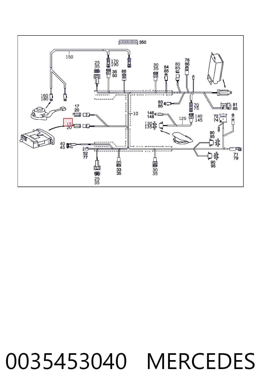 0035453040 Mercedes