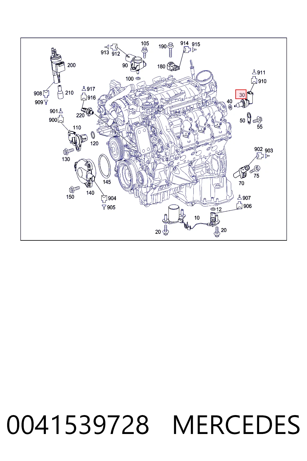 0041539728 Mercedes Термовыключатель