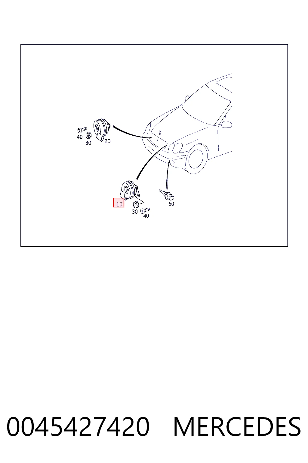 Купить 9800563180 Peugeot/Citroen Сигнал звуковой (клаксон)