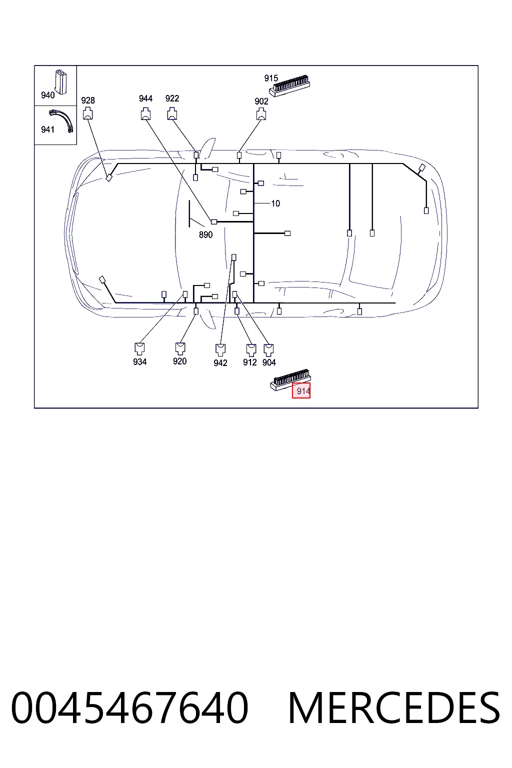 0045467640 Mercedes 