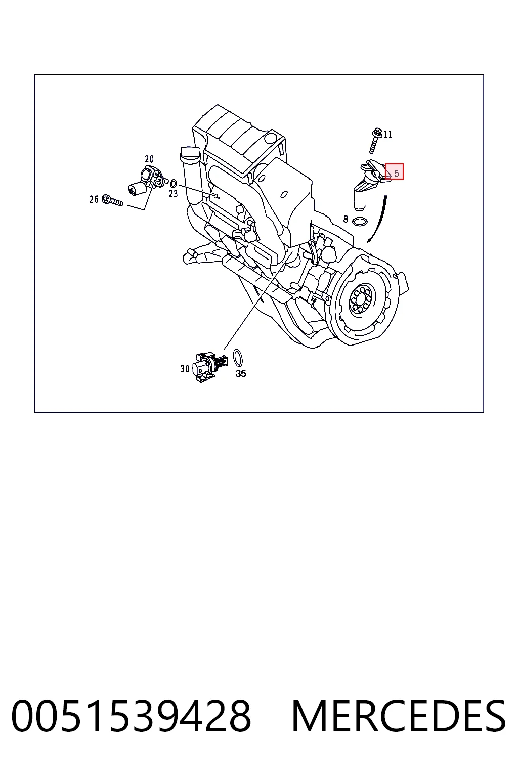 0051539428 Mercedes Датчик уровня масла