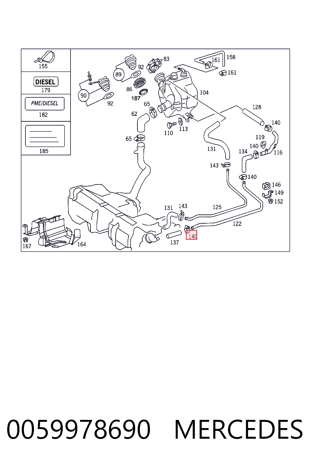 0059978690 Mercedes