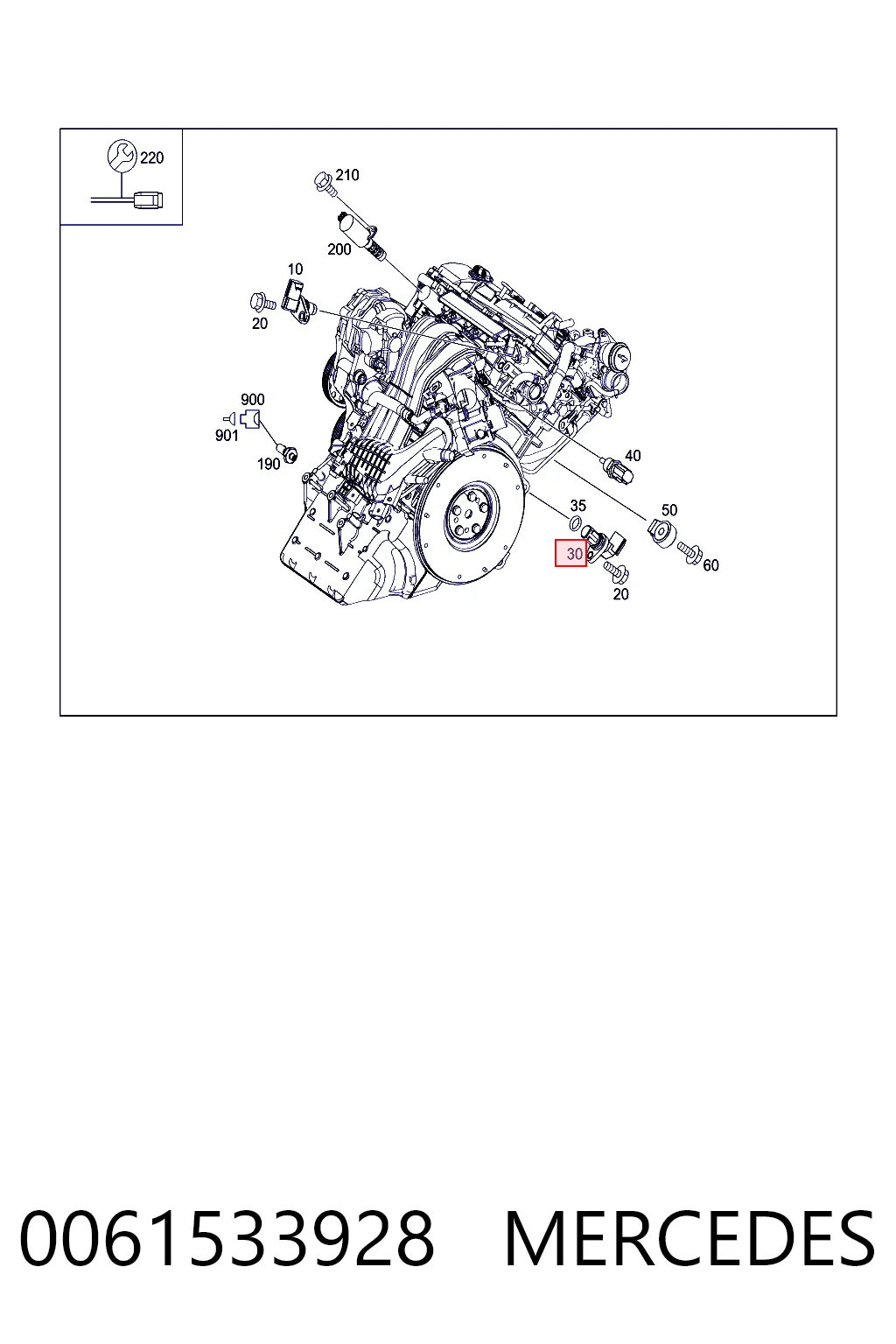 Датчик коленвала SAG208 Magneti Marelli