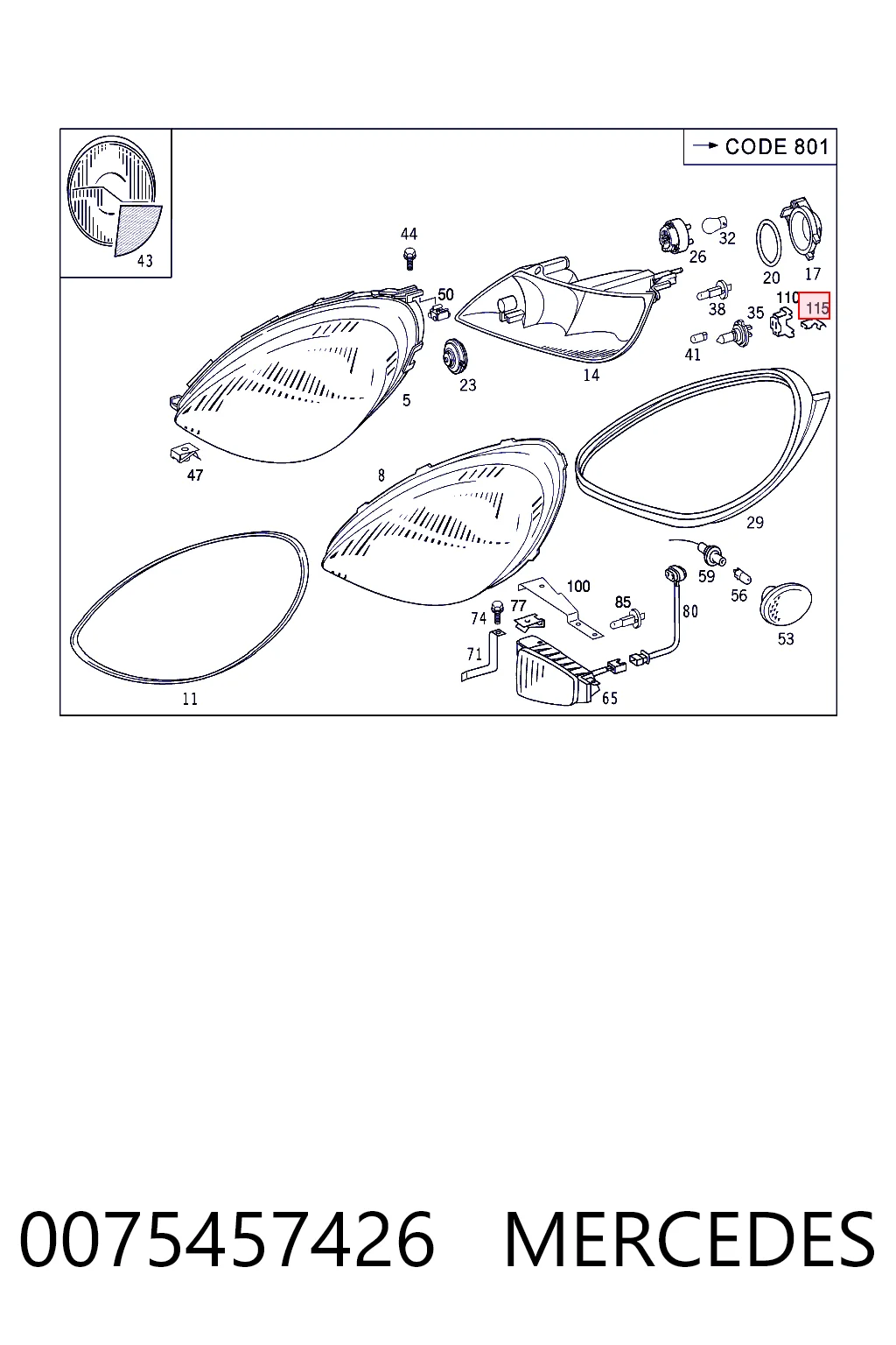 0075457426 Mercedes