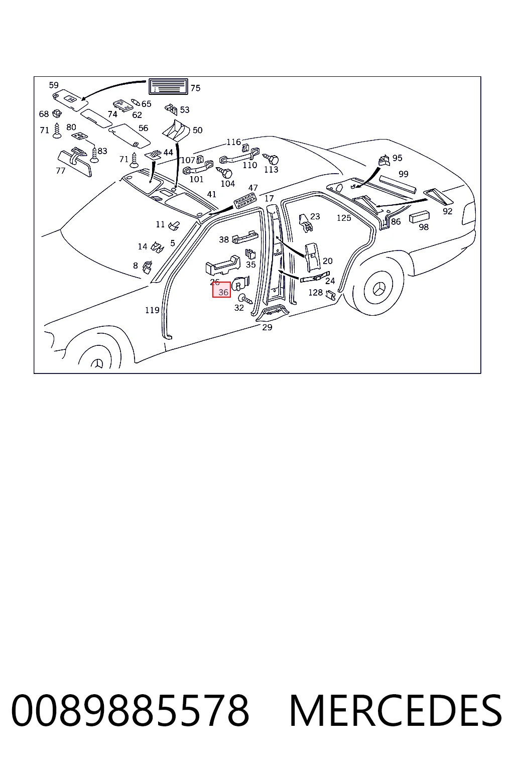0089885578 Mercedes
