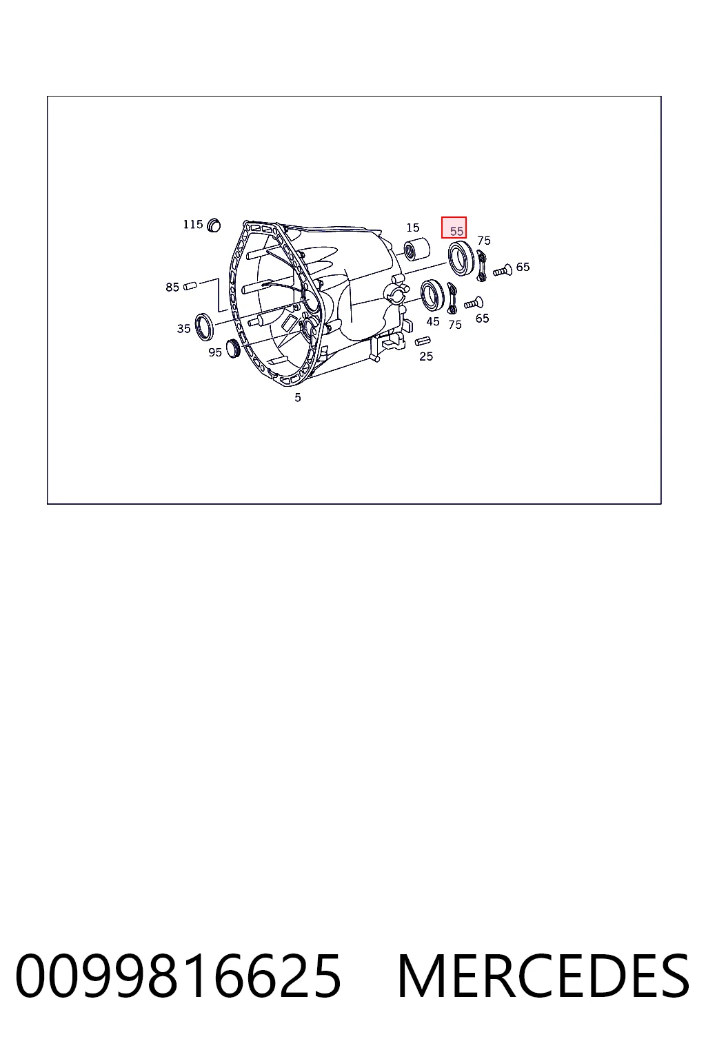 Подшипник промежуточного вала КПП Fiat/Alfa/Lancia K68080335AA цена, от 26.83 USD
