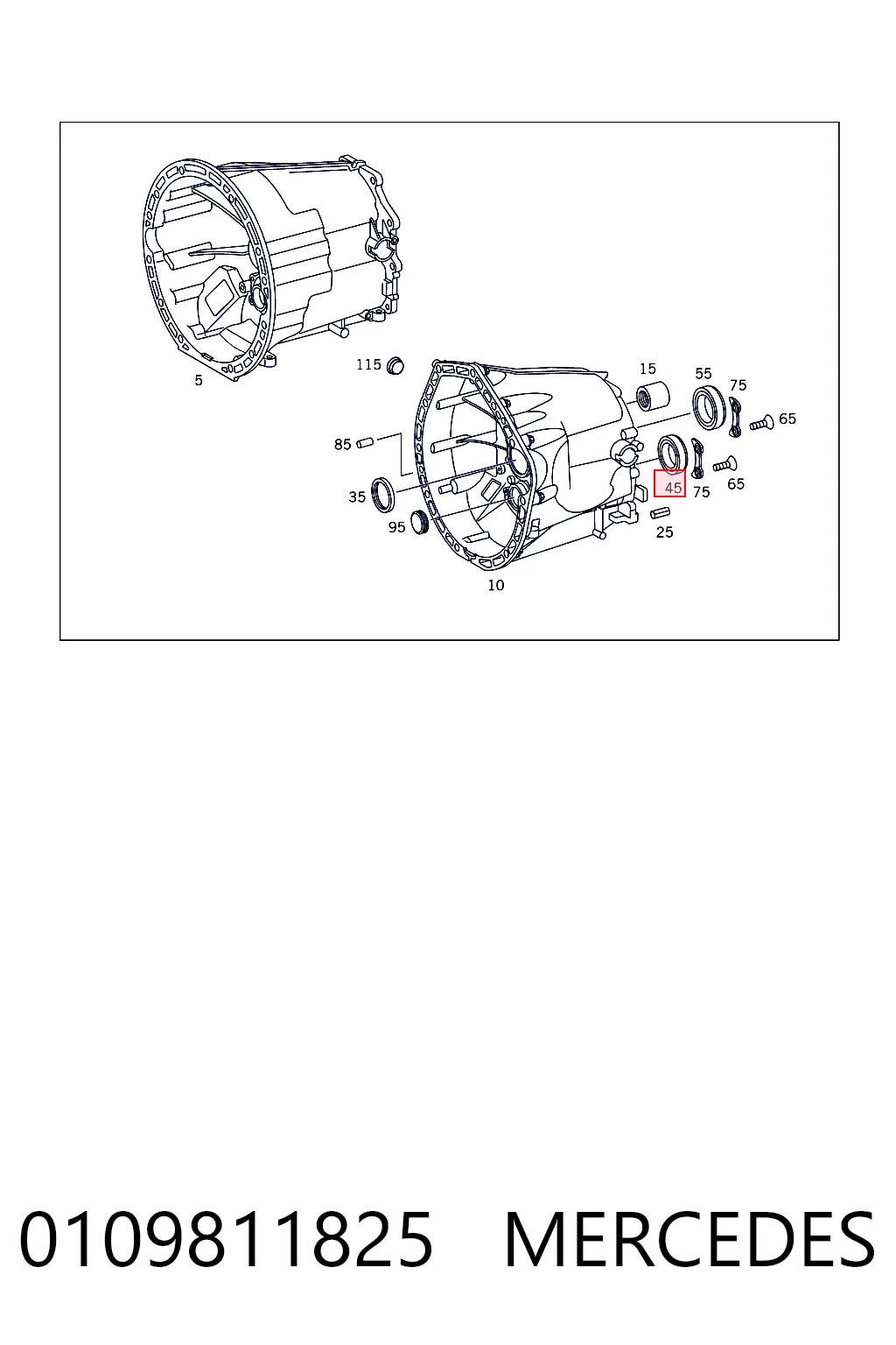 Купить K68080335AA Fiat/Alfa/Lancia Подшипник промежуточного вала КПП