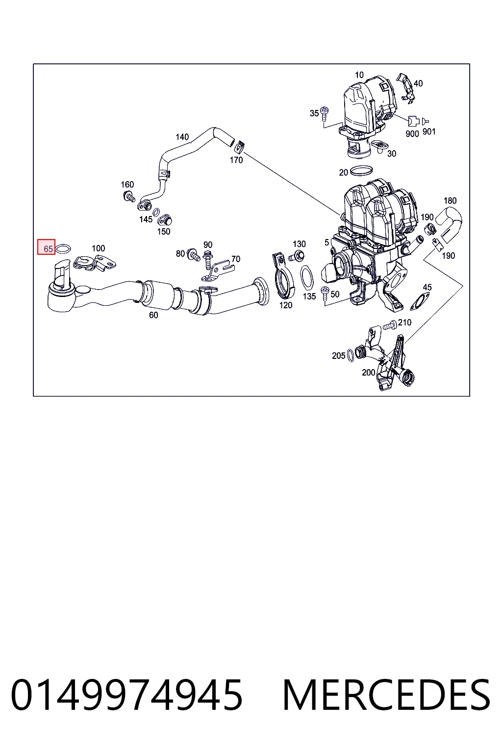 0149974945 Mercedes Уплотнительное кольцо, универсальное