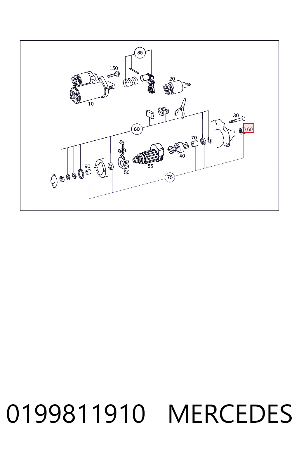 28730310 Perkins Подшипник для генератора