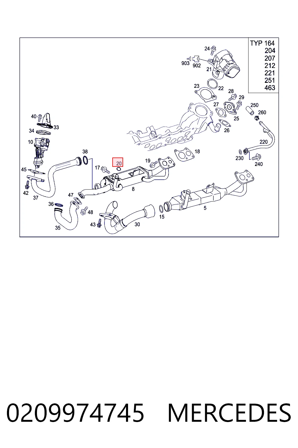 0209974745 Mercedes Уплотнительное кольцо, универсальное