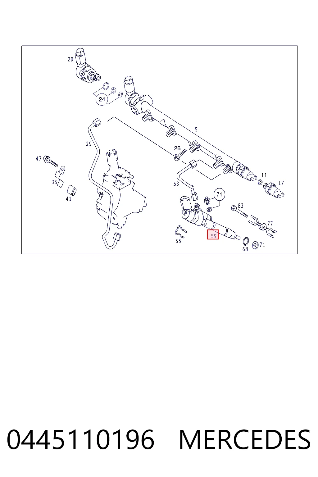Купить 445110195 Bosch Клапанная форсунка