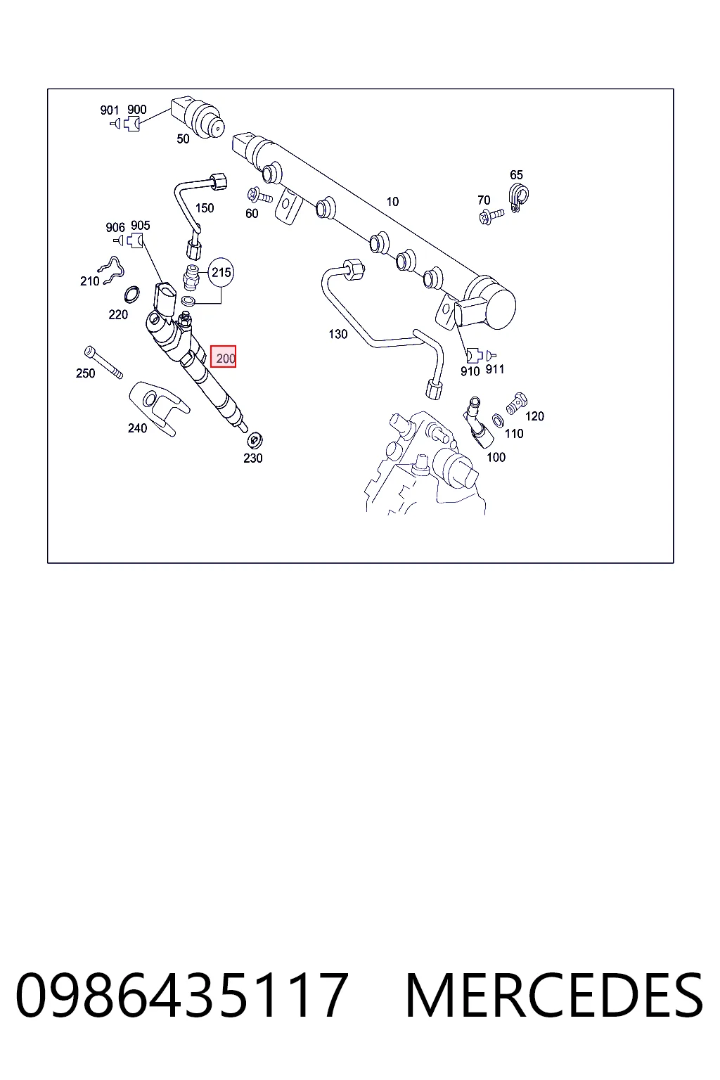 Форсунка инжектора Bosch 986435117 цена, от 45.05 USD