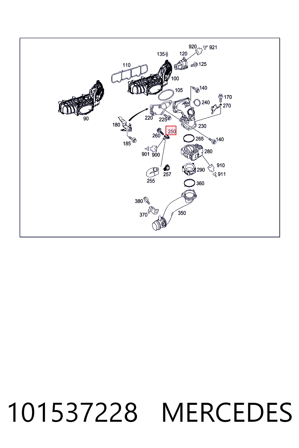 101537228 Mercedes Датчик давления воздуха