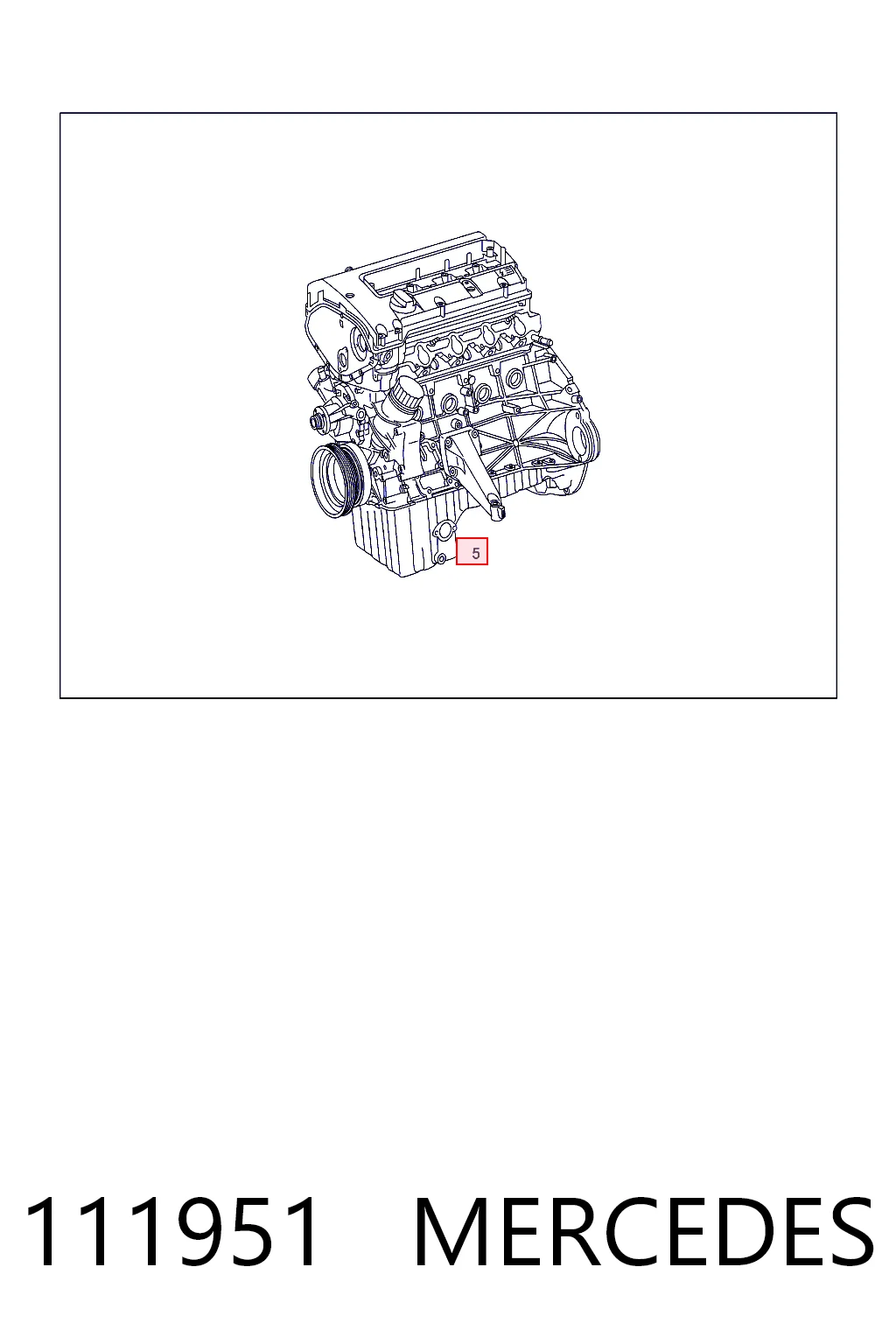 111951 Mercedes Мотор в сборе