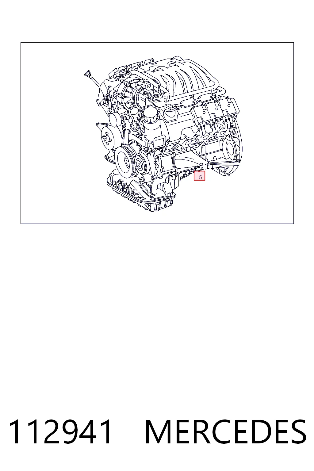 112941 Mercedes Мотор в сборе