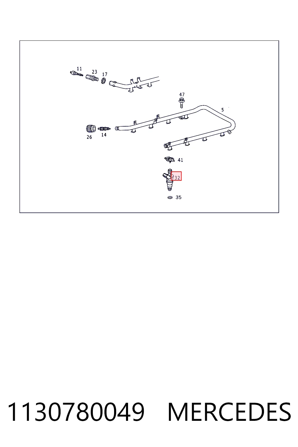 Форсунка инжектора Mercedes ML/GLE внедорожник (W163) (1998 - 2005) цена, от 16.47 USD