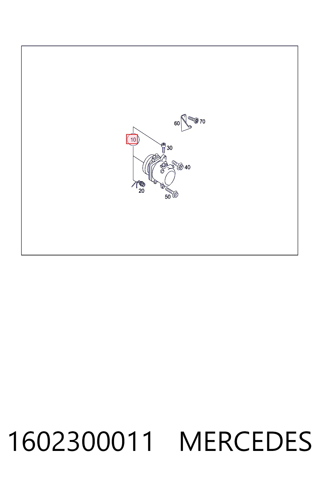 1602300011 Mercedes Компрессор хладагента