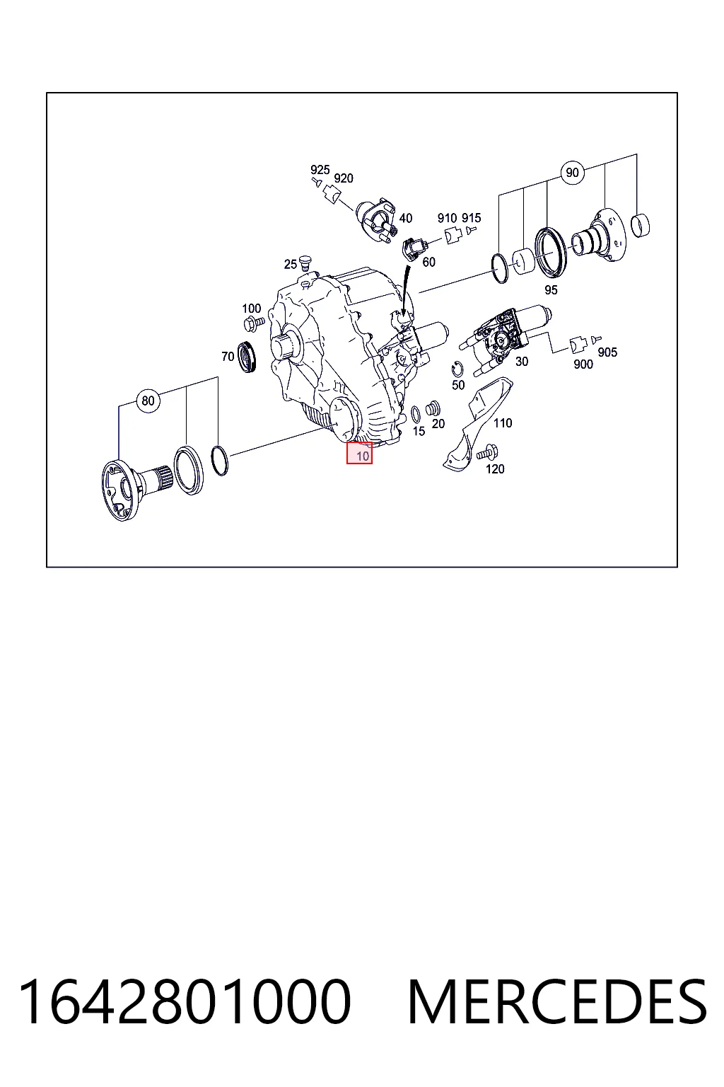 1642801000 Mercedes Раздатка, коробка раздаточная