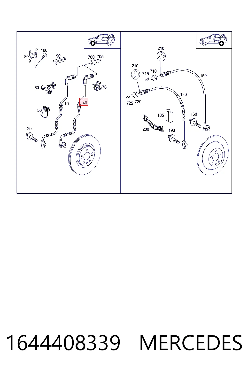 1644408339 Mercedes Датчик АБС