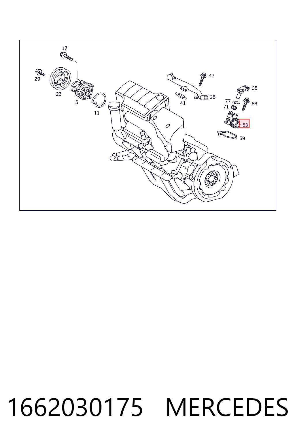1662030175 Mercedes Авто термостат
