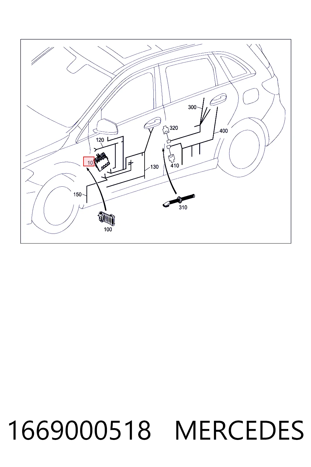 A1669004302 Nissan/Infiniti Блок комфорта передней двери
