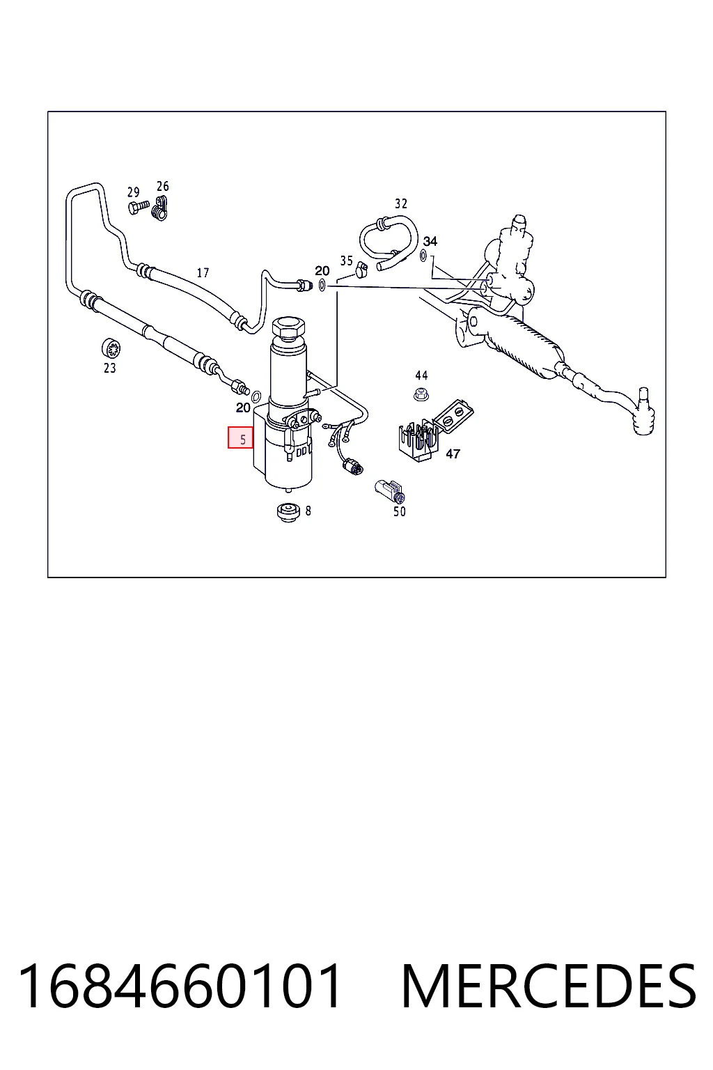 1684660101 Mercedes ГУР руля