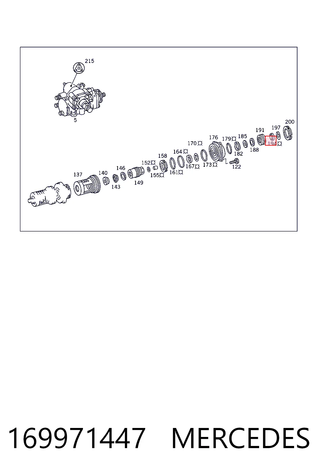 Сальник рулевого механизма Mercedes 0129978047