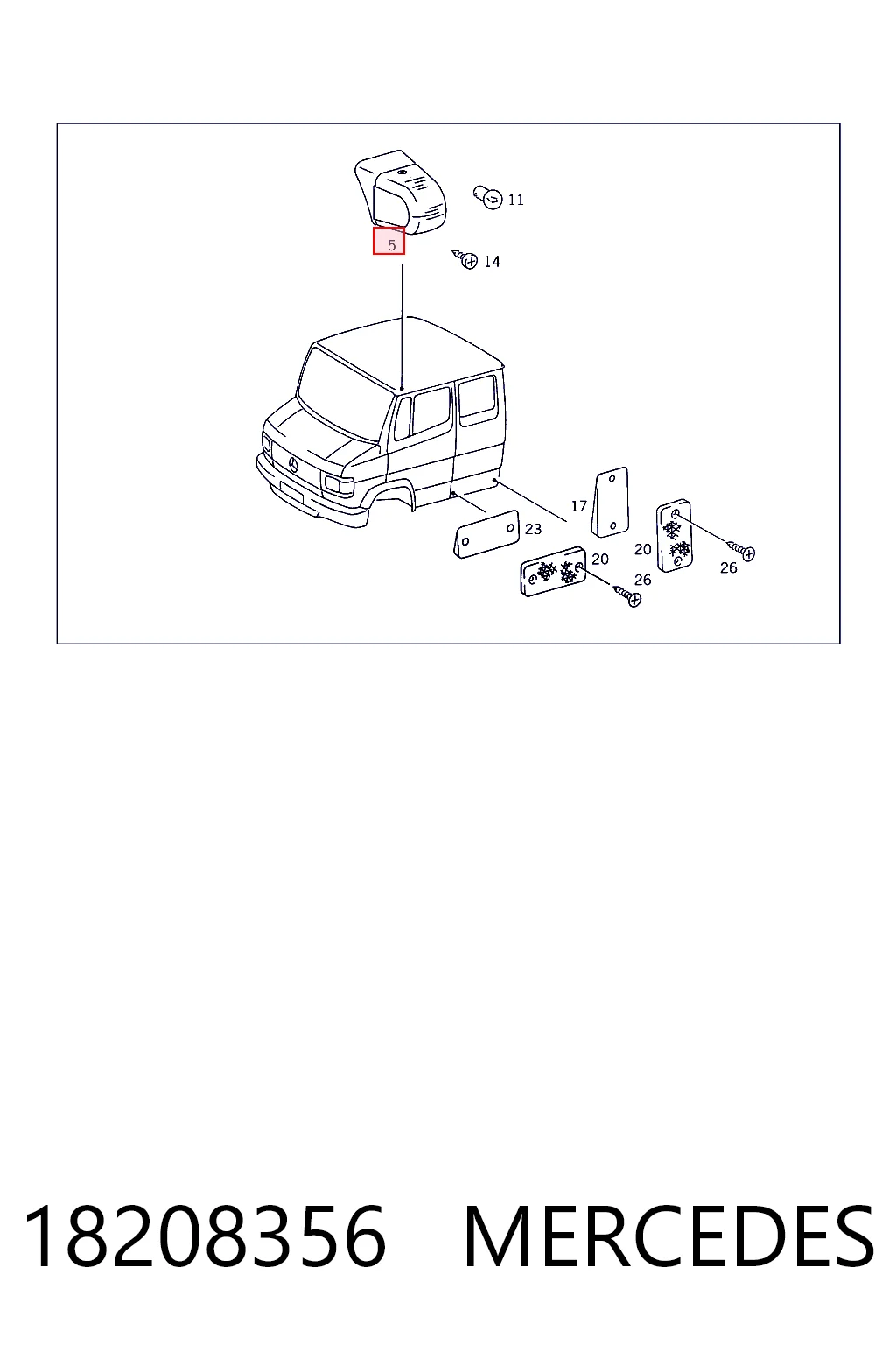 Купить 1408282 Autotechteile Габарит крыши (TRUCK)