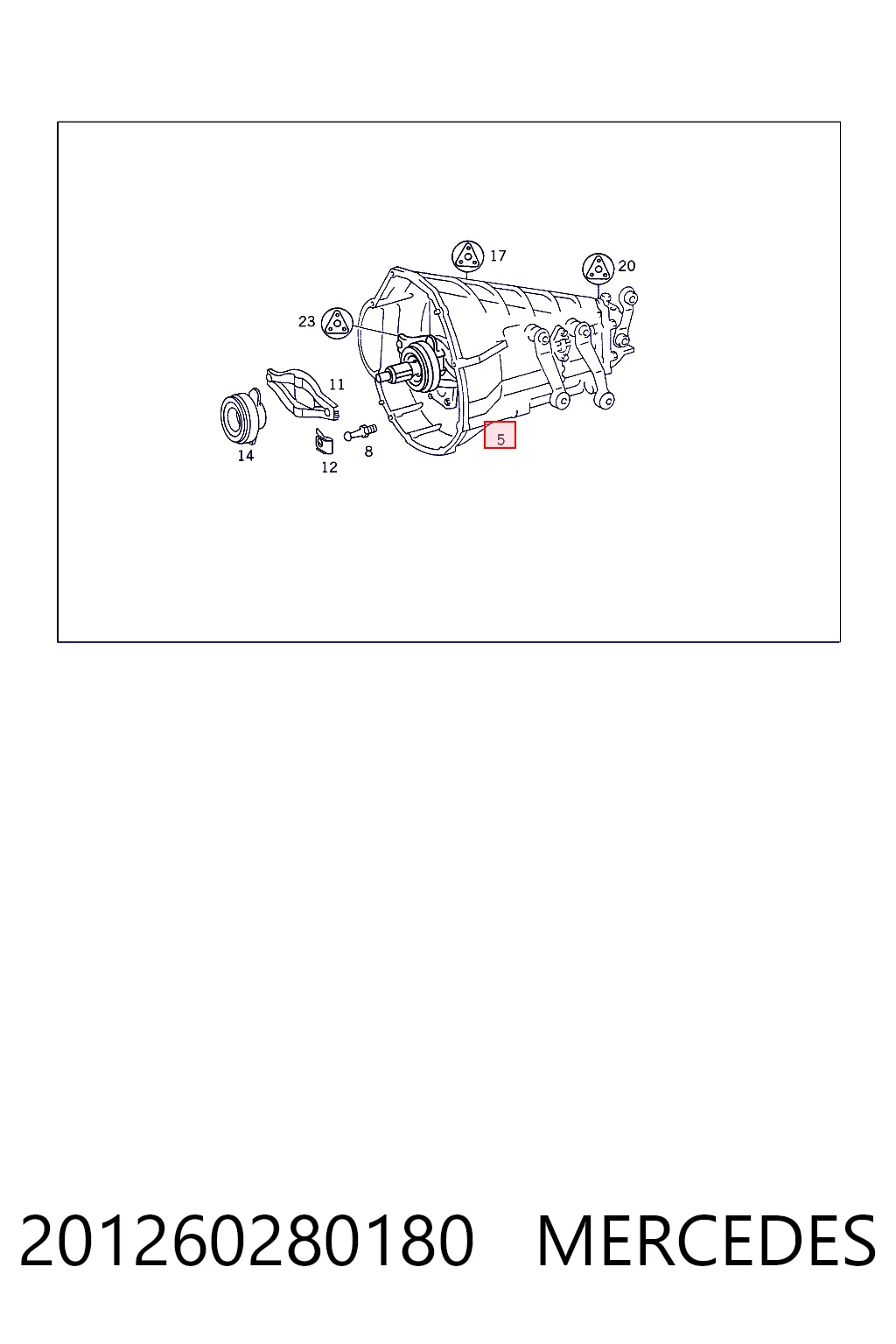 Коробка переключения передач Mercedes E купе (C124) (1987 - 1993) цена, от 80.70 USD