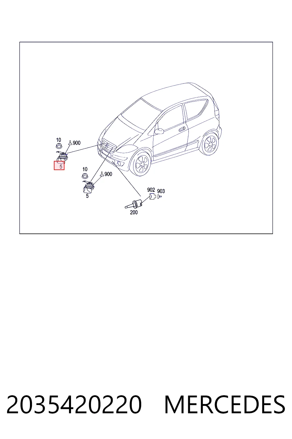 Автомобильный клаксон Volkswagen Golf VIII хэтчбек (CD1, DA1) (2019 - 2026) цена, от 11.72 USD