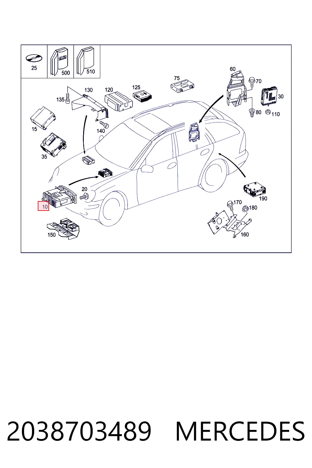 Магнитола (радио AM/FM) Mercedes C купе (CL203) (2001 - 2007) цена, от 25.34 USD