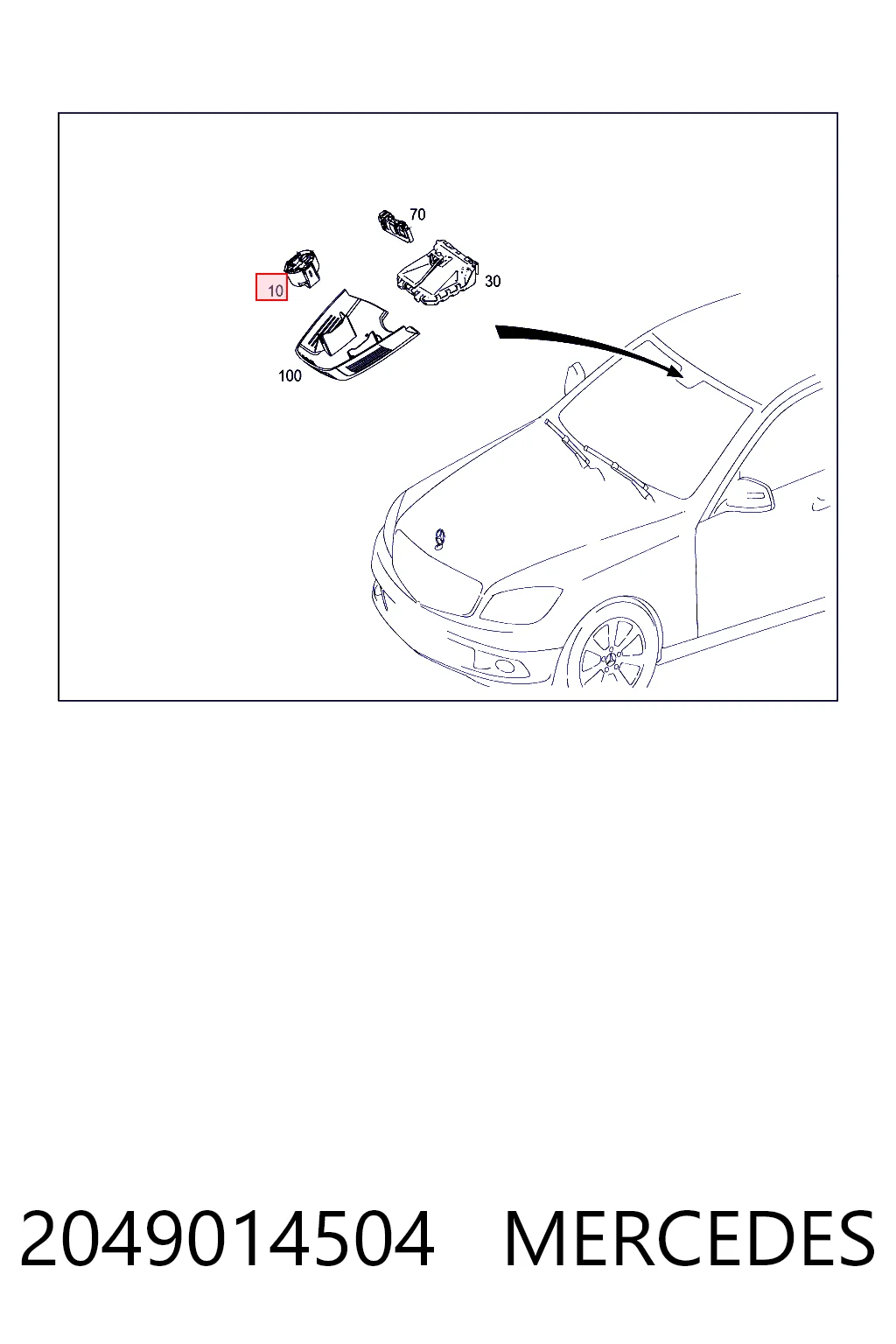 Датчик дождя Mercedes 2048201285 цена, от 13.97 USD