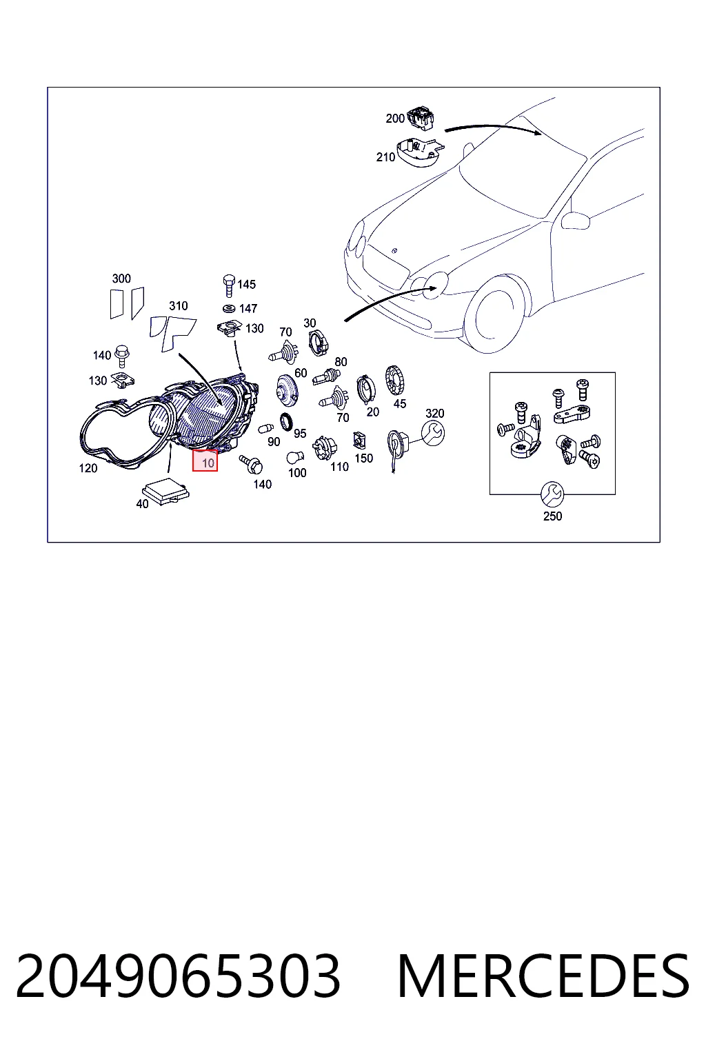 Купить LPL932 Magneti Marelli Фара левая передняя