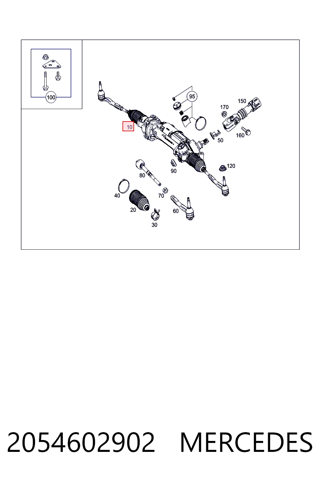 Рейка рулевая Bosch 7828974550