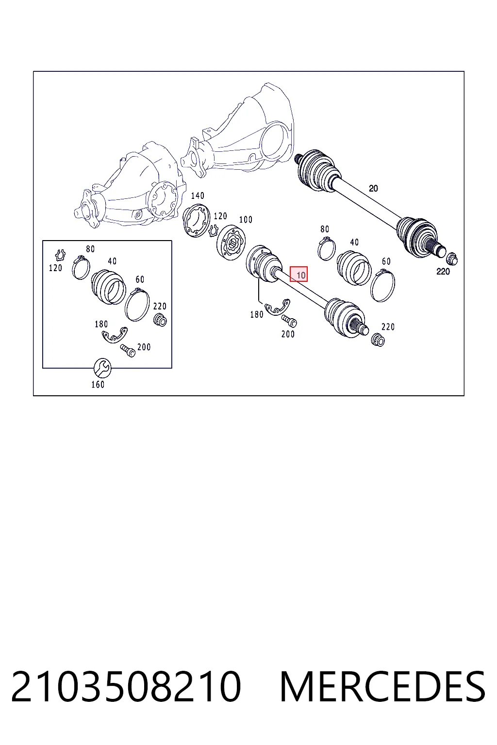 Купить BB1307 Posterparts Приводной вал задний