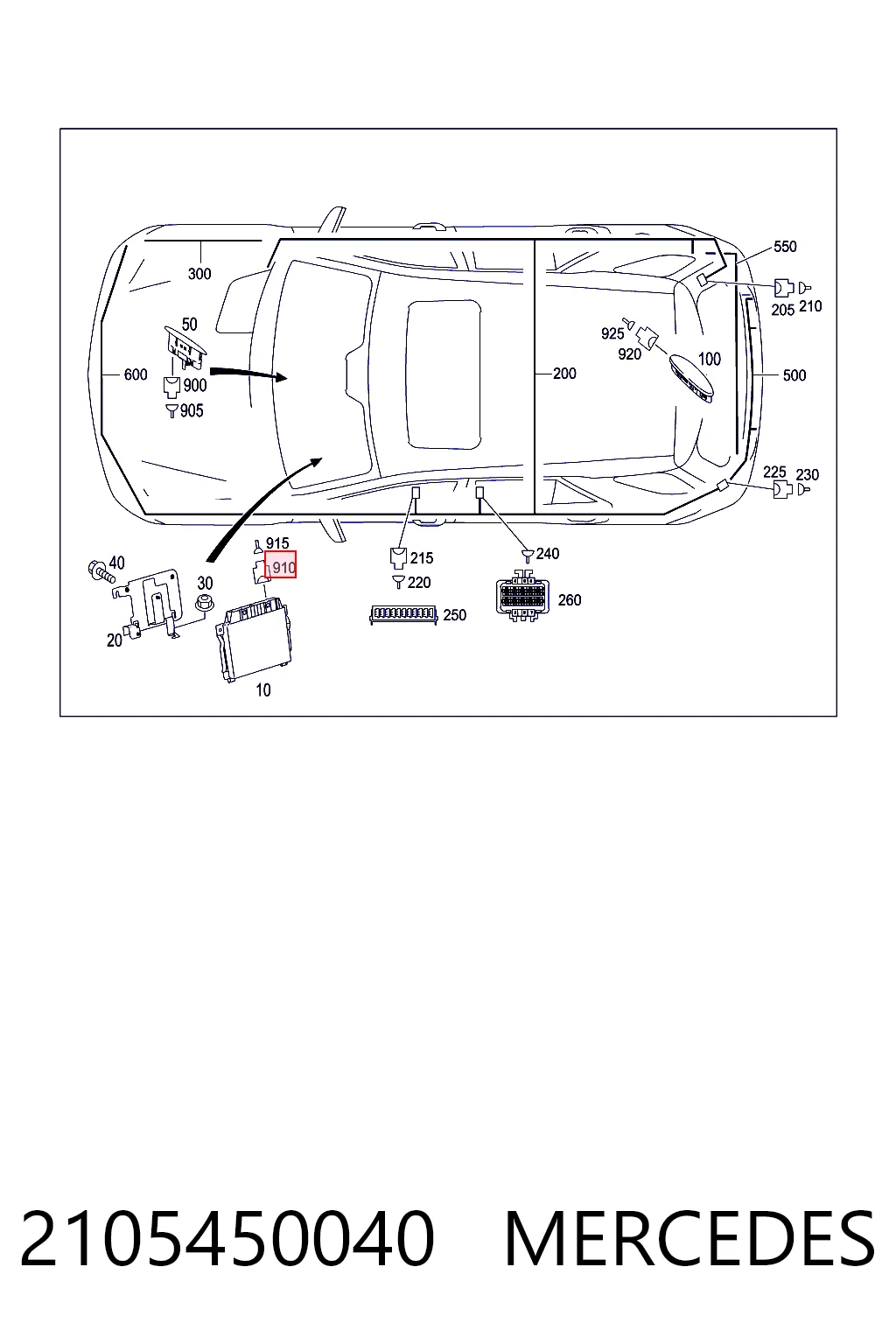 2105450040 Mercedes