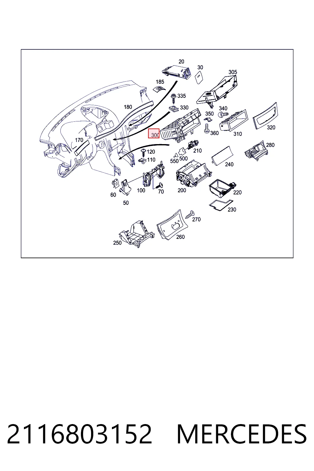 Аварийная кнопка на Mercedes E  W211