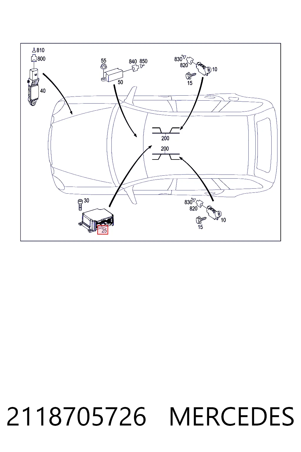 Блок управления airbag General Motors A2118205785 цена, от 8.47 USD