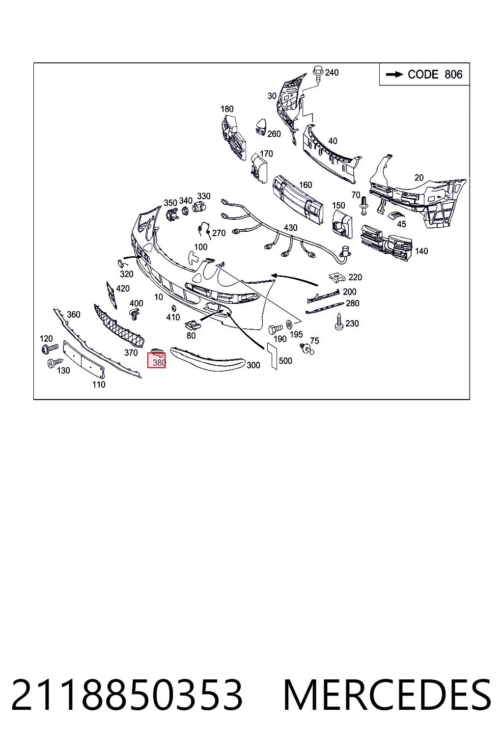 Решетка переднего бампера, левая Starline KH3528995 цена, от 7.19 USD