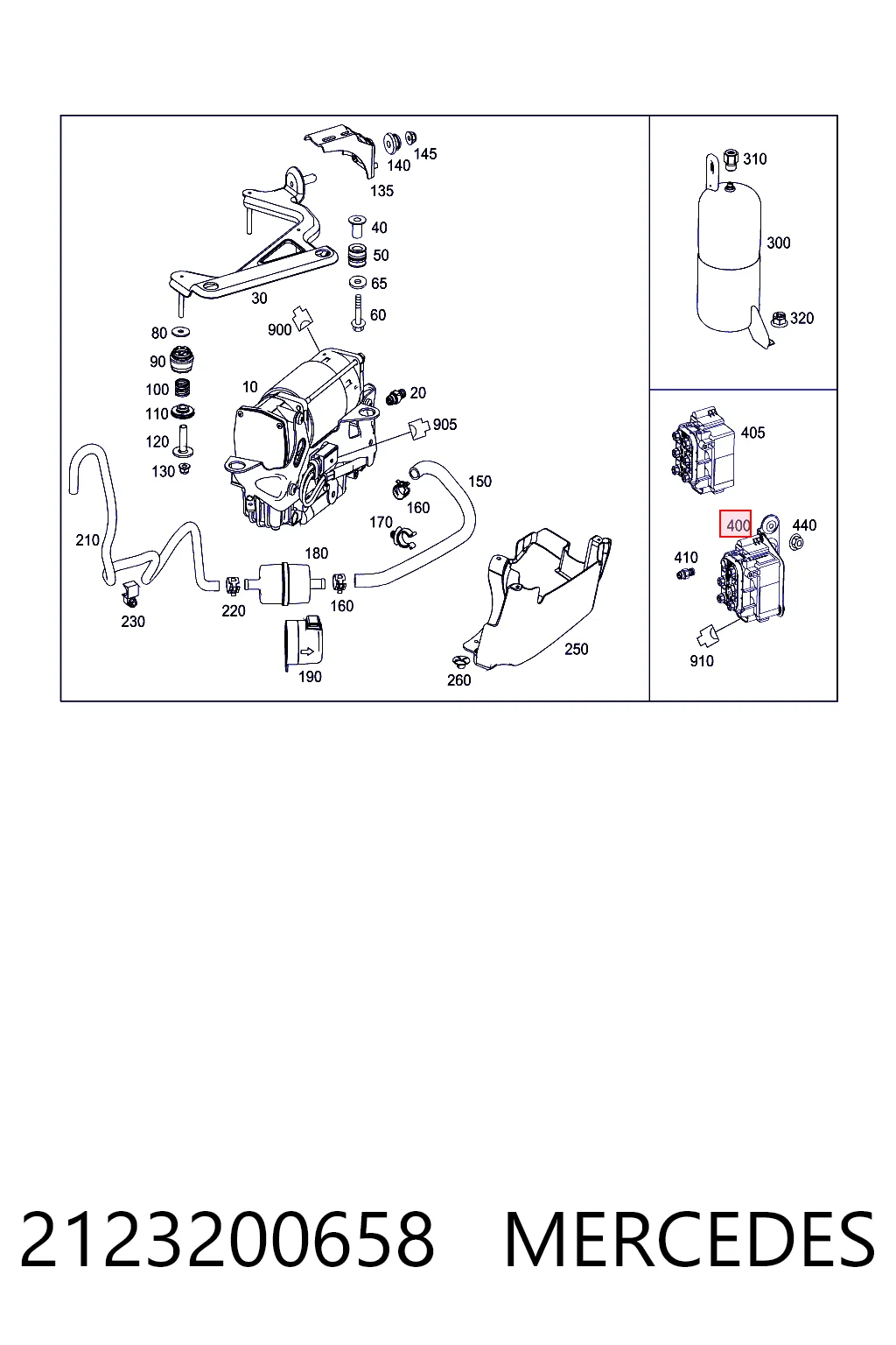 2123200658 Mercedes Блок клапанов гидравлической подвески AБС (ABS)