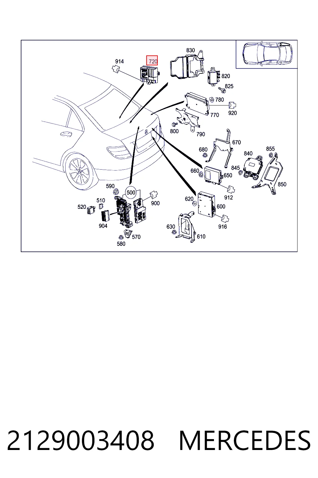 2129003408 Mercedes ЭБУ топливного насоса