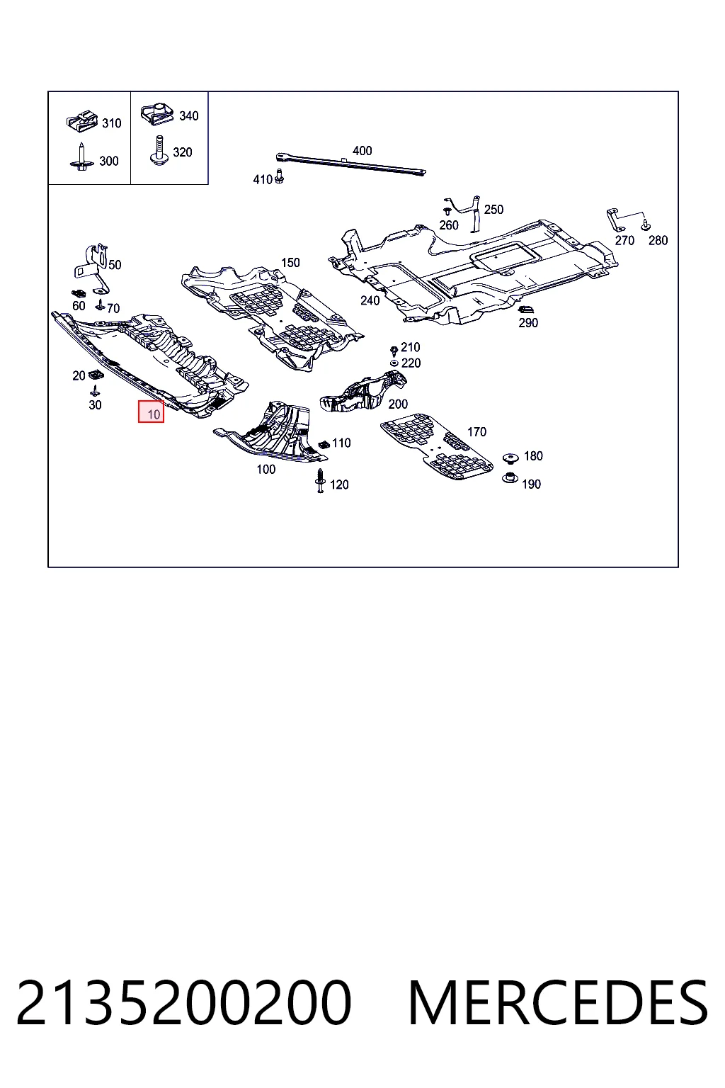 2135200200 Mercedes Аэродинамические обвесы