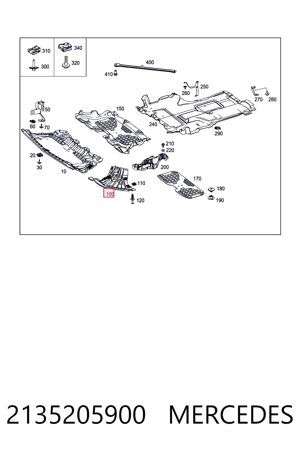 Защита бампера переднего правая 30825068 AND