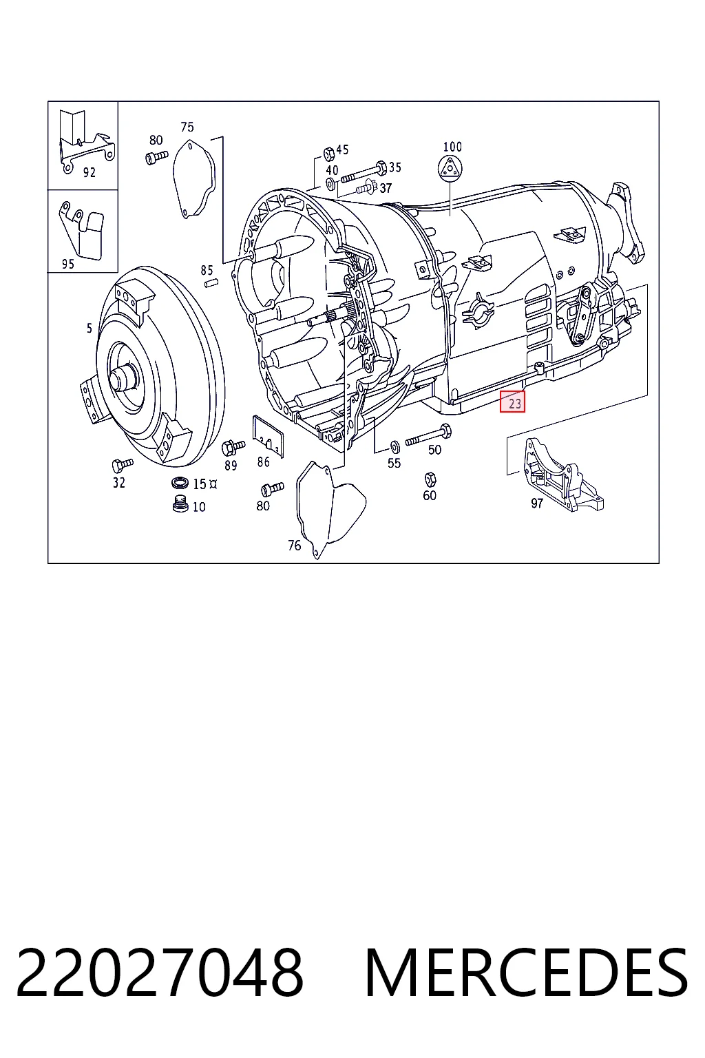 Коробка передач автомат Mercedes E седан (W210) (1995 - 2002) цена, от 450.89 USD