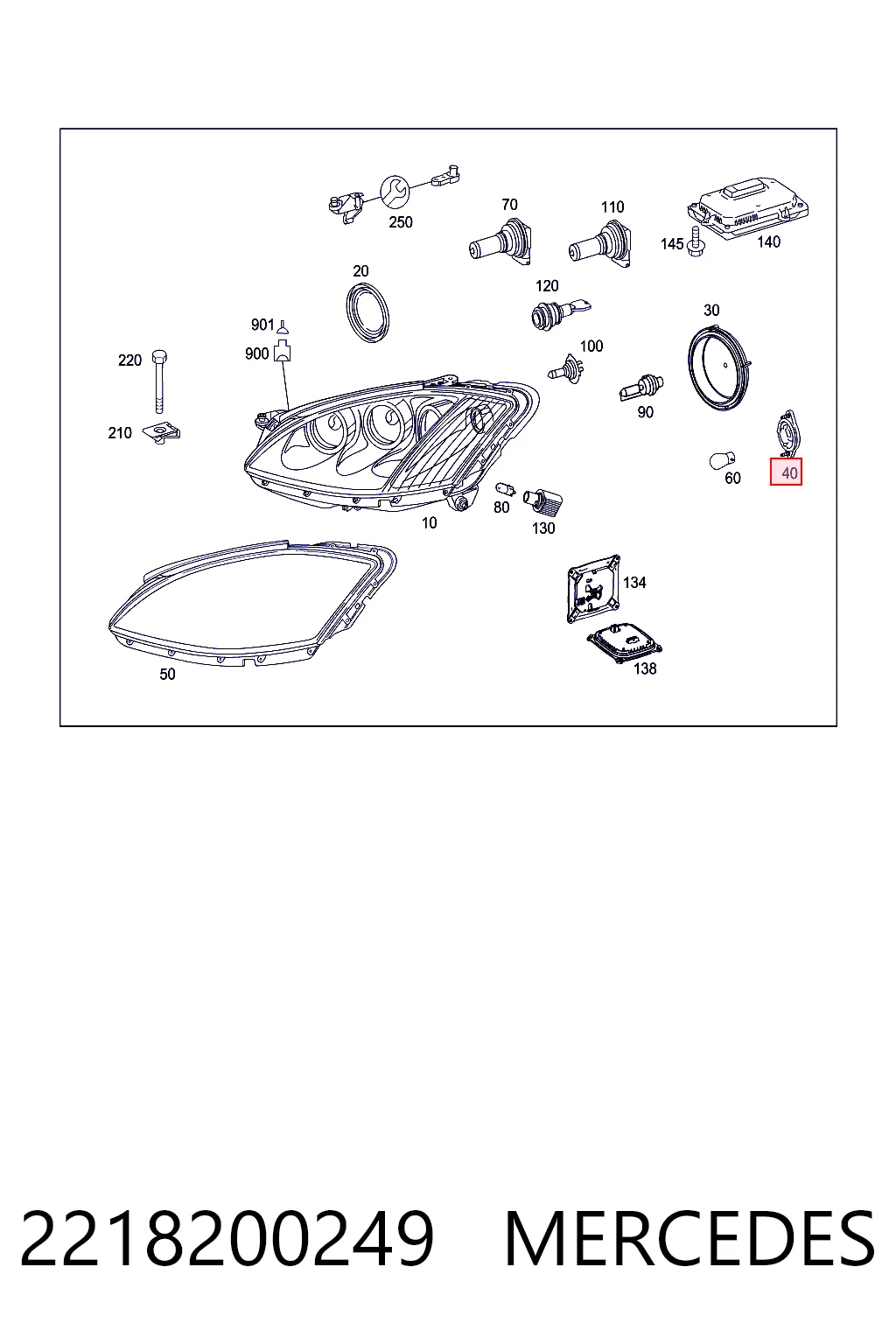 2218200249 Mercedes